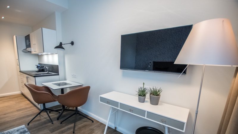Eines der Serviced Apartments Bremen, ausgestattet mit Designermöbel und neuester Technik.