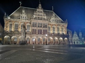 Rathaus Bremen Städtetrip bei Nacht